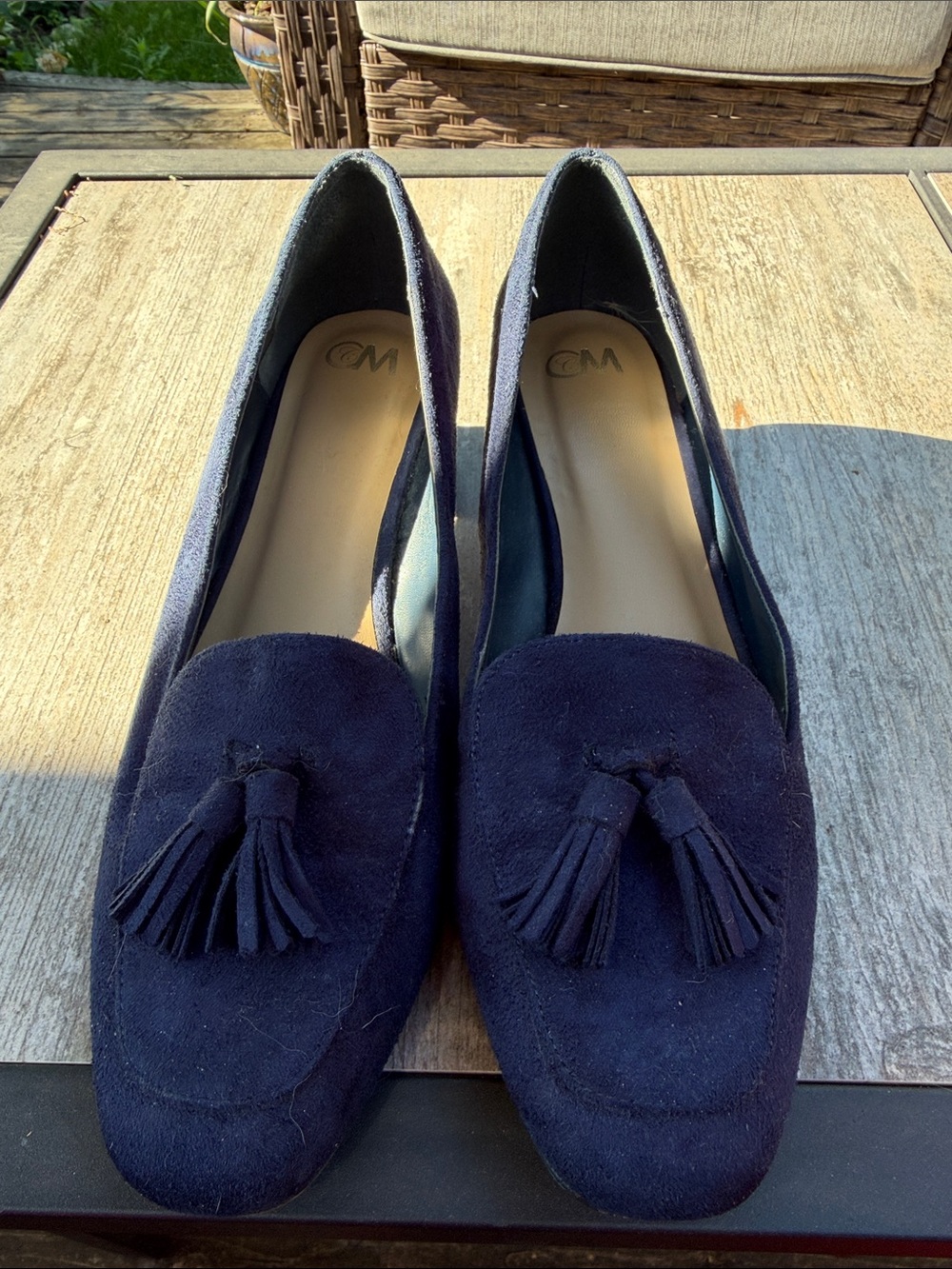 Chelsea Moreland suede loafers, women’s size 10